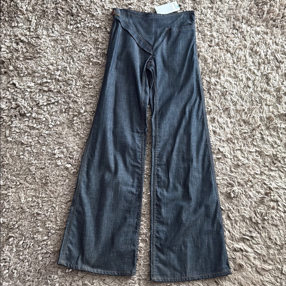 Grey Ant Women's Blue Jeans Wide Leg Size 4